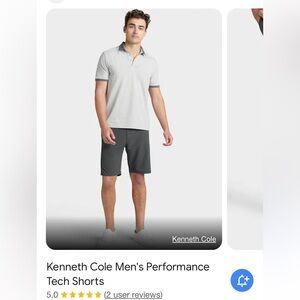 Kenneth Cole Men's Performance
Tech Shorts Dark Grey / Size 33 EUC